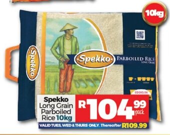 Take 'n Pay Spekko Long Grain Parboiled Rice 10kg offer