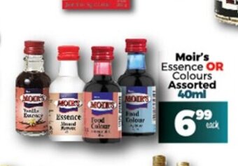 Take 'n Pay Moir's Essence or Colours Assorted 40ml offer