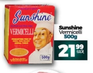 Take 'n Pay Sunshine Vermicelli 500g offer
