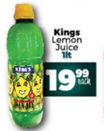 Take 'n Pay Kings Lemon Juice 1lt offer