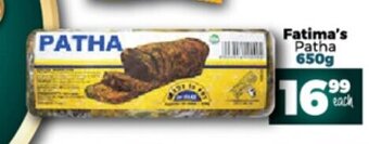 Take 'n Pay Fatima's Patha 650g offer