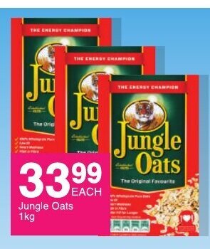 Save Jungle Oats 1kg offer