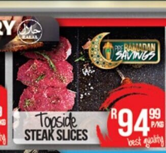 Topside Steak Slices
