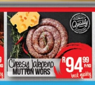 Take 'n Pay Cheesy Jalapeno Mutton Wors offer