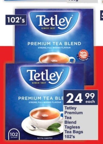 President Hyper Tetley Premium Tea Blend Tagless Tea Bags 102's offer