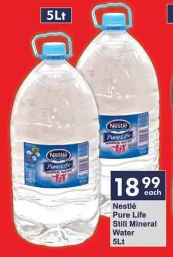 President Hyper Nestle Pure Life Still Mineral Water 5Lt offer
