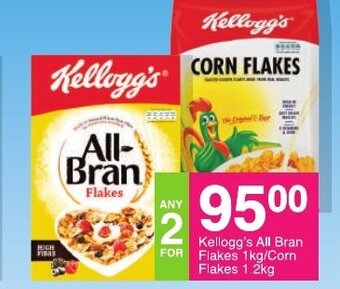 Save Kellogg's All Bran Flakes 1kg / Corn Flakes 1.2kg offer