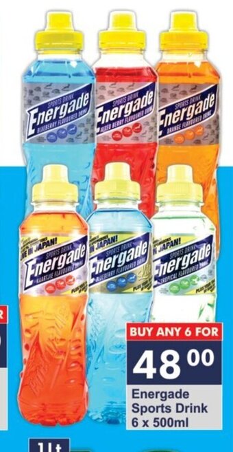 President Hyper Energade Sports Drink 6 x 500ml offer