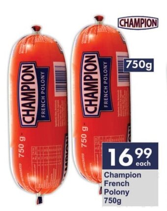President Hyper Champion French Polony 750g offer