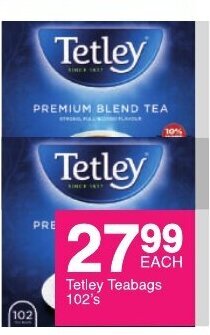 Tetley Teabags 102's