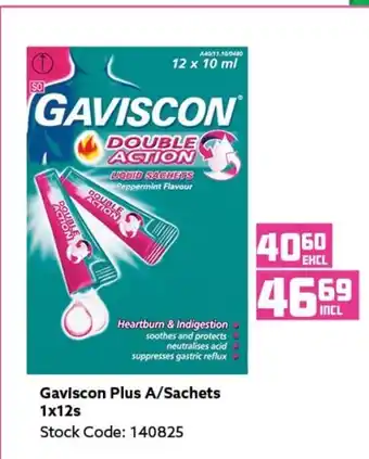 Africa Cash and Carry Gaviscon Plus A/Sachets 1x12s offer