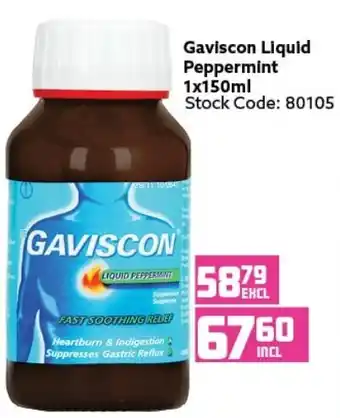 Africa Cash and Carry Gaviscon Liquid Peppermint 1x150ml offer