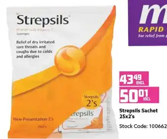 Strepsils Sachet 25x2's