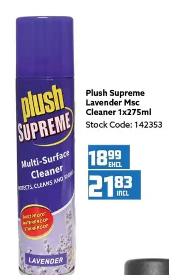 Africa Cash and Carry Plush Supreme Lavender Msc Cleaner 1x275ml offer