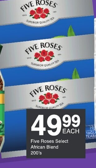 Save Five Roses Select African Blend 200's offer