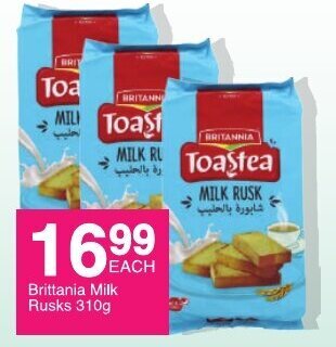 Save Brittania Milk Rusks 310g offer