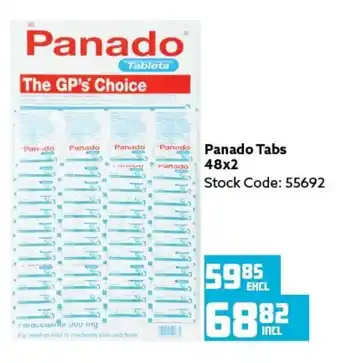Africa Cash and Carry Panado Tabs 48x2 offer
