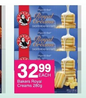 Save Bakers Royal Creams 280g offer