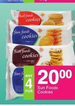 Save Sun Foods Cookies offer