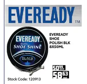 Africa Cash and Carry Eveready Shoe Polish BLK 8x50ml offer