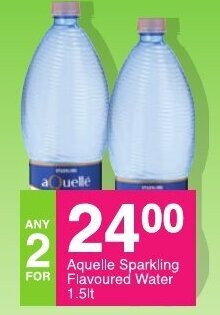 Save Aquelle Sparkling Flavoured Water 1.5lt offer