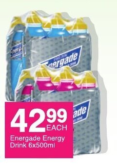 Save Energade Energy Drink 6x500ml offer