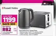 Game Russell Hobbs Dark Kettle & Toaster Pack offer
