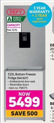 Game Defy 323L Bottom Freezer Fridge DAC627 offer