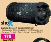Game ShoX Explode Bluetooth Speaker ESX548 offer