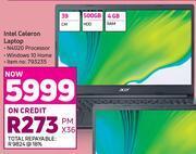 Game Acer Intel Celeron Laptop offer