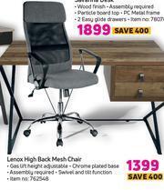 Game Lenox High Back Mesh Chair offer