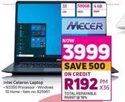 Game Mecer Intel Celeron Laptop offer
