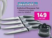 Game Shogun Knife & Sharpener Set-Per Set offer