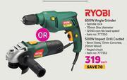 Game Ryobi 650W Angle Grinder-Each offer