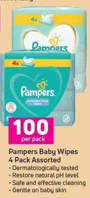 Game Pampers Baby Wipes 4 pack Assorted-Per Pack offer