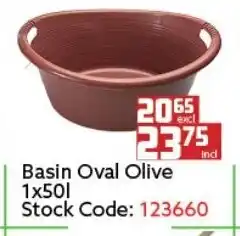 Africa Cash and Carry Basin Oval Olive 1x50L offer