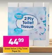 Game Great Value 2 Ply Toilet Paper-9's Pack offer