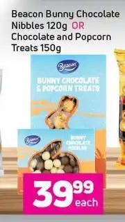 Game Beacon Bunny Chocolate Nibble 120g Or Chocolate And Popcorn Treats 150g-Each offer