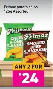 Game Frimax Potato Chips Assorted-For Any 2 x 125g offer