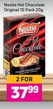Game Nestle Hot Chocolate Original 10 Pack-For 2 x 20g offer
