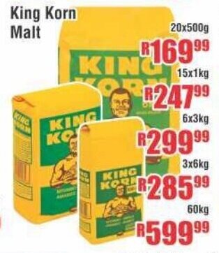 Devland Cash And Carry King Korn Malt 20x500g offer