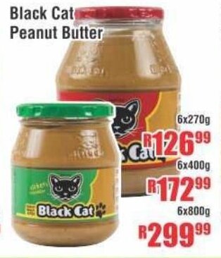 Devland Cash And Carry Black Cat Peanut Butter 6x270g offer