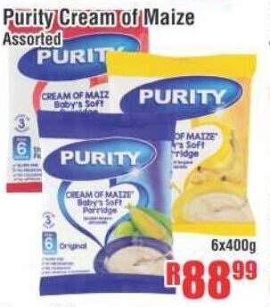 Devland Cash And Carry Purity Cream of Maize Assorted 6x400g offer