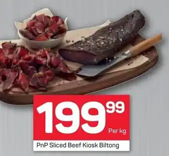 Pick n Pay PnP Sliced Beef Kiosk Biltong offer