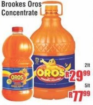 Devland Cash And Carry Brookes Oros Concentrate 2lt offer