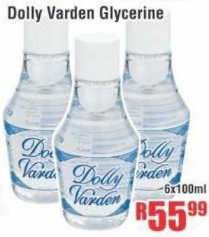 Devland Cash And Carry Dolly Varden Glycerine 6x100ml offer