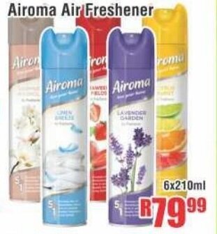 Devland Cash And Carry Airoma Air Freshener 6x210ml offer