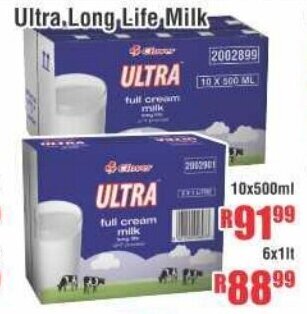 Ultra Long Life Milk 10x500ml