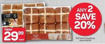 Pick n Pay PnP Hot Cross Buns Assorted 6s offer