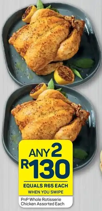 Pick n Pay PnP Whole Rotisserie Chicken 2's offer